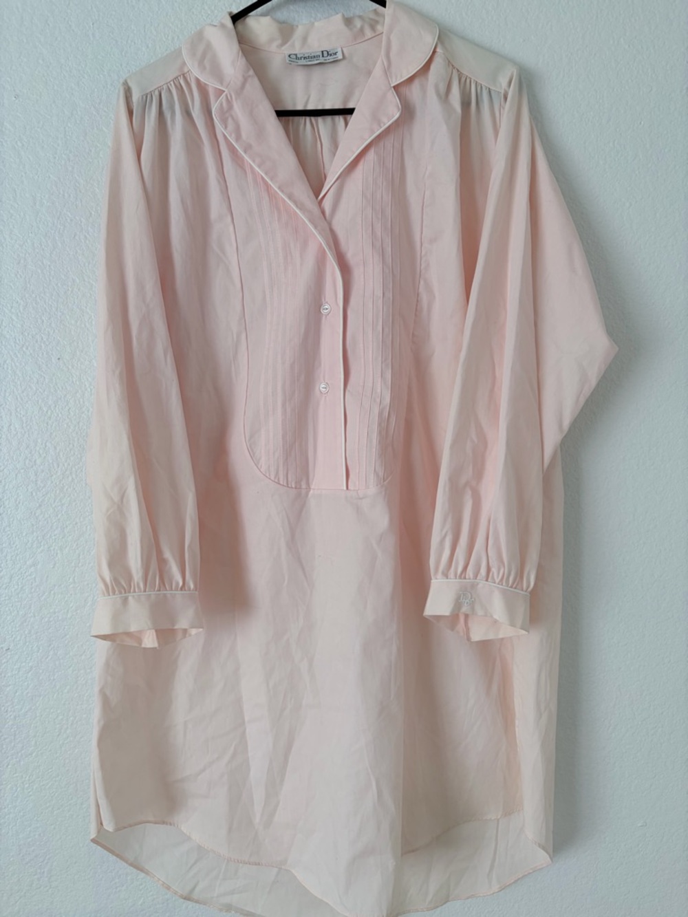 Dior Pale Blush Silk Lingerie Top